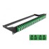 Delock 19″ Fibre Patch Panel 24 port LC Quad green