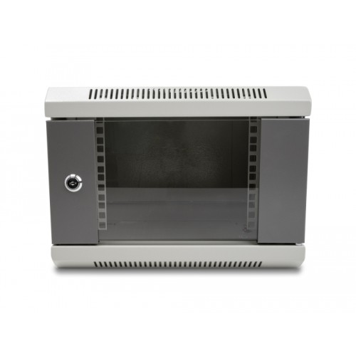 Delock 10″ Network Cabinet with glass door 4U grey