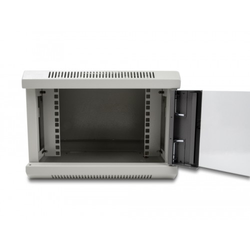 Delock 10″ Network Cabinet with glass door 4U grey