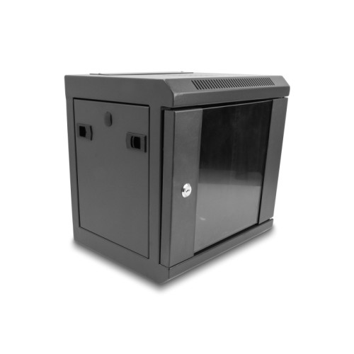 Delock 10″ Network Cabinet with glass door 6U black