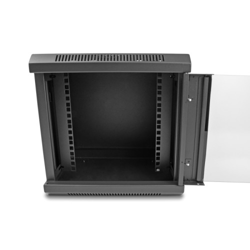 Delock 10″ Network Cabinet with glass door 6U black