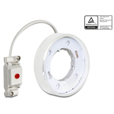 Delock GX53 surface mount base round type F white