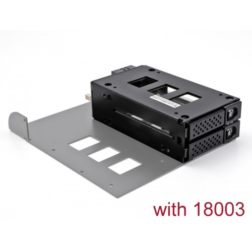 Delock Slim Bay Mobile Rack for 2 x 2.5″ U.2 NVMe SSD with 5.25″ frame