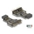 Delock USB 2.0 Hub 9 pin Pin Header female to 2 x 9 pin Pin Header male
