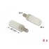Delock Standoff M4 x M4, hexagon, inside / outside, 20 mm natural 4 pcs