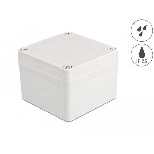 Delock Installation Housing IP65 waterproof 100 x 100 x 75 mm grey