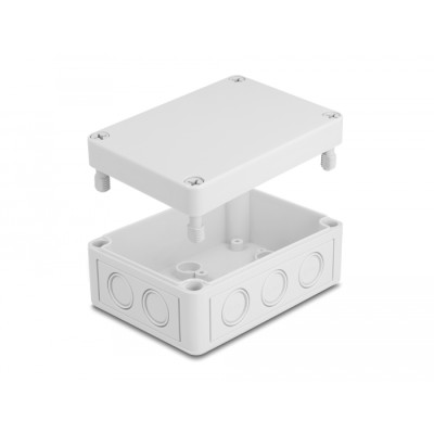 Delock Installation housing with cable entries 130 x 93 x 57 mm grey 2