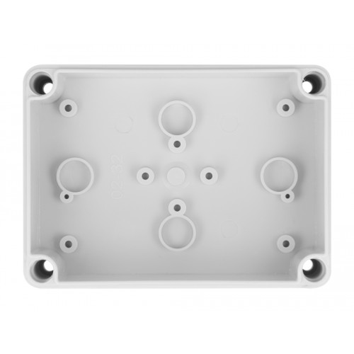 Delock Installation housing with cable entries 130 x 93 x 57 mm grey