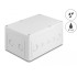 Delock Installation housing with cable entries 180 x 125 x 90 mm grey