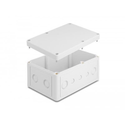 Delock Installation housing with cable entries 180 x 125 x 90 mm grey 2