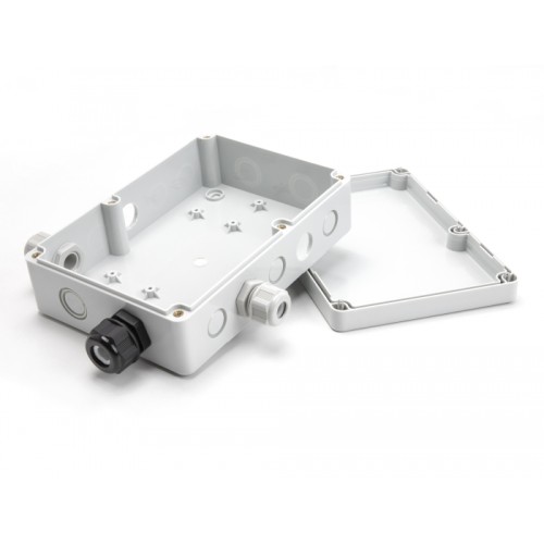 Delock Installation housing with cable entries 180 x 125 x 57 mm grey