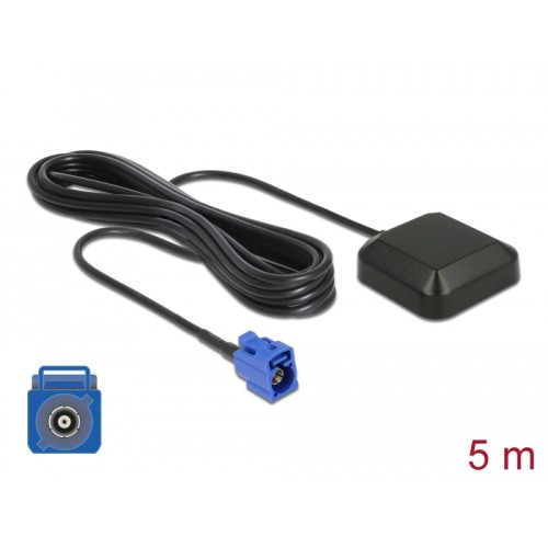 Navilock NL-69AT GNSS GALILEO GPS FAKRA C Jack active Antenna RG 174/U 5 m outdoor