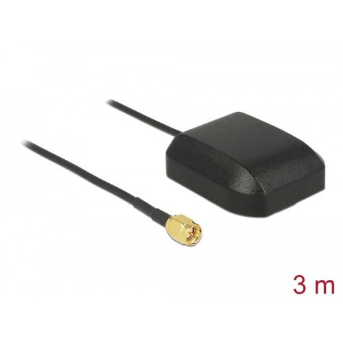 Navilock NL-281GG Multi GNSS GALILEO GLONASS GPS SMA Plug Antenna 3 m outdoor