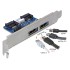 Delock Slot bracket 2 x eSATApd 5 V / 12 V