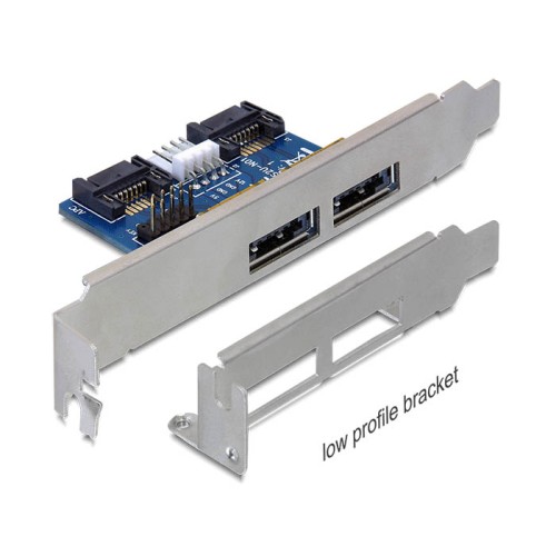 Delock Slot bracket 2 x eSATApd 5 V / 12 V