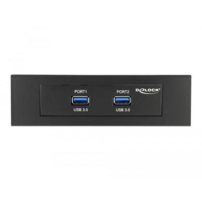 Delock USB 5 Gbps Front Panel 2 Port with internal 19 Pin USB 5 Gbps Pin Header 2