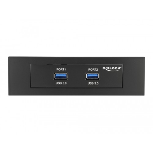 Delock USB 3.0 Front Panel 2 Port with internal 19 Pin USB 3.0 Pin Header