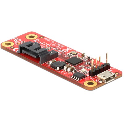 Delock Converter Raspberry Pi USB Micro-B female / USB Pin Header  SATA 7 Pin