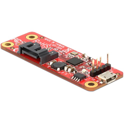 Delock Converter Raspberry Pi USB Micro-B female / USB Pin Header  SATA 7 Pin