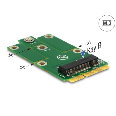 Delock Adapter MiniPCIe > M.2 NGFF