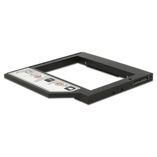 Delock Slim SATA 5.25″ Installation Frame (10 mm) for 1 x 2.5″ SATA HDD up to 9.5 mm