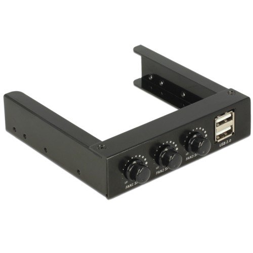 Delock 3.5″ Front Panel > 2 x USB 2.0 and fan control