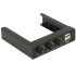 Delock 3.5″ Front Panel  2 x USB 2.0 and fan control