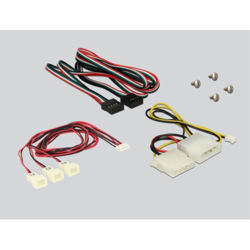 Delock 3.5″ Front Panel  2 x USB 2.0 and fan control