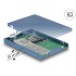 Delock 2.5″ Converter USB 3.1 Micro-B female > M.2 / mSATA with enclosure