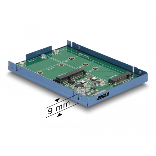 Delock 2.5″ Converter USB 3.1 Micro-B female > M.2 / mSATA with enclosure