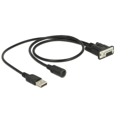 Navilock Connection Cable MD6 Serial  D-SUB 9 Serial for GNSS Receiver with power supply via USB 2