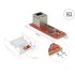 Delock Converter M.2 Key A+E male > 1 x RJ45 Gigabit LAN port vertical