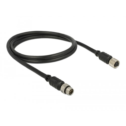 Navilock Extensions cable M8 male  M8 female waterproof 1 m for M8 GNSS receiver