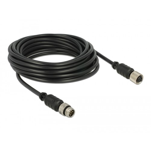 Navilock Extensions cable M8 male > M8 female waterproof 5 m for M8 GNSS receiver