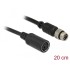 Navilock Connection Cable M8 6 pin male waterproof > MD6 female RS-232 0.2 m