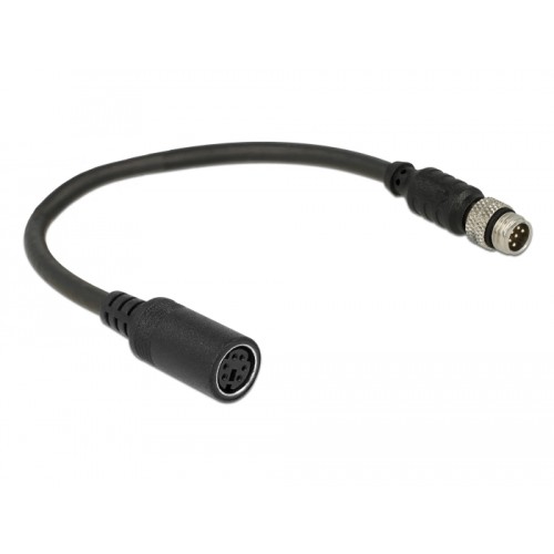 Navilock Connection Cable M8 6 pin male waterproof  MD6 female RS-232 0.2 m