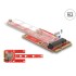 Delock Converter Mini PCIe > M.2 Key B slot + Micro SIM slot