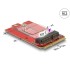 Delock Adapter Mini PCIe > M.2 Key E slot