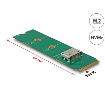 Delock M.2 Key M to 1 x OCuLink SFF-8612 Converter