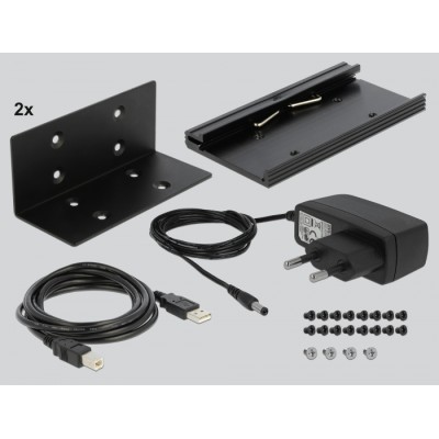 Delock USB 2.0 to 12 Port Serial RS-232 Hub with surge protection and extended temperature range 2