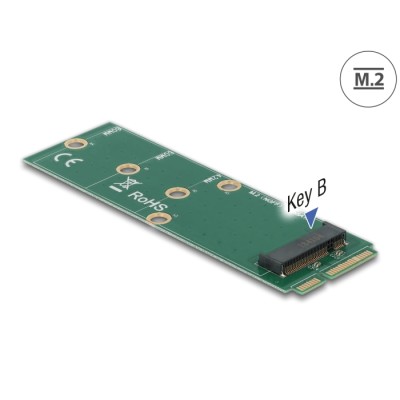 Adapter mSATA to M.2 Key B slot