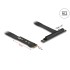 Delock M.2 Key M to PCIe x16 NVMe Adapter angled with 20 cm cable