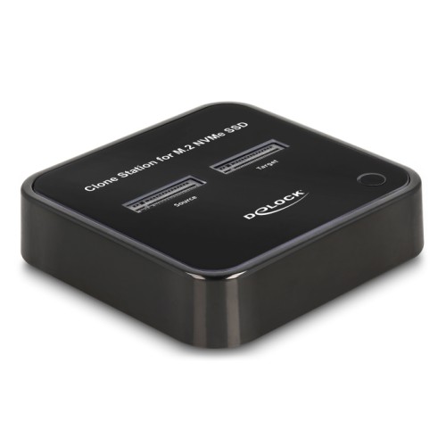 Delock M.2 Docking Station for 2 x M.2 NVMe PCIe SSD with Clone function