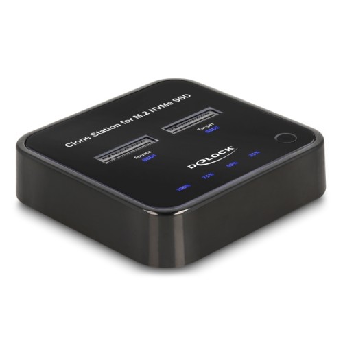 Delock M.2 Docking Station for 2 x M.2 NVMe PCIe SSD with Clone function