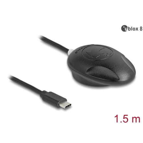 Navilock NL-802UC EVA-M8Q USB 2.0 Type-C™ Multi GNSS Receiver u-blox 8 1.5 m