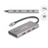Delock 7 Port USB Hub 10 Gbps with 4 x USB Type-C™ female and 3 x USB Type-A female with PD 80 W