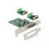 Delock PCI Express x1 Card to 2 x Serial RS-422/485 ESD protection optional surge protection