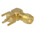 Delock SMA Jack 90° PCB Thread length 5 mm