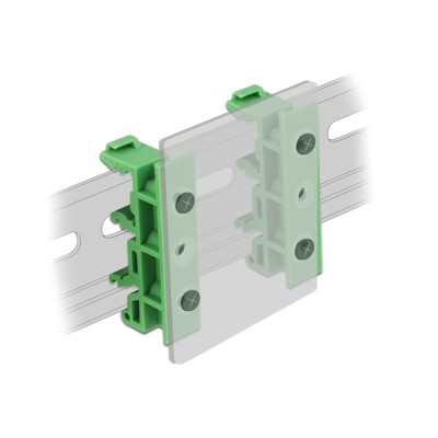 Delock DIN rail clip for PCB 4 pieces