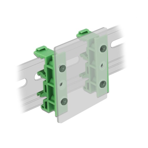 Delock DIN rail clip for PCB 4 pieces